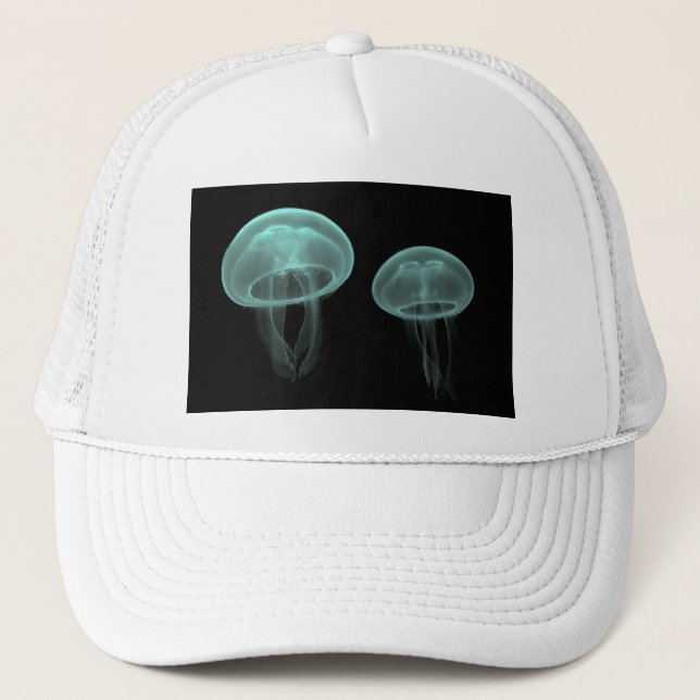 jellyfish fish custom personalise Anniversaries Trucker Hat (Front)