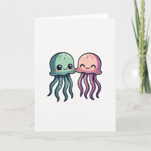 Jellyfish Friends Happy Card