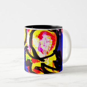 Jellyfish funny Two-Tone coffee mug