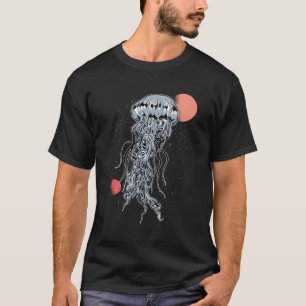 Jellyfish Galaxy Outer Space Psychedelic Fantasy T-Shirt