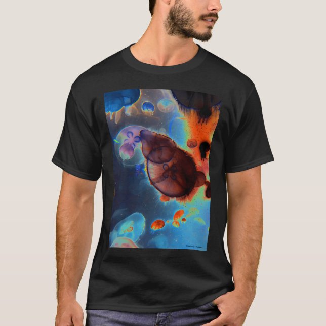Jellyfish in Outer Space T-Shirt (Front)