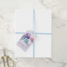 Jellyfish in Teal Purple Girl Baby Shower Thanks