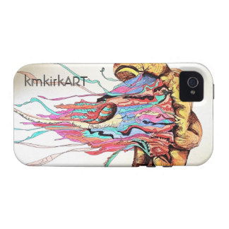 "Jellyfish Iphone 4/4s Case" kmkirkART Case-Mate iPhone 4 Case