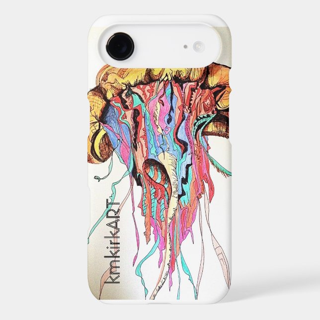"Jellyfish Iphone 4/4s Case" kmkirkART Case-Mate iPhone Case (Back)
