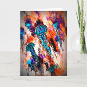 Jellyfish Jump Electric Holiday Card