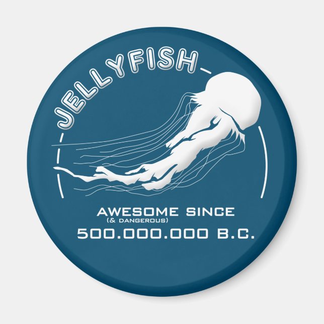 Jellyfish Living fossil Magnet (Front)