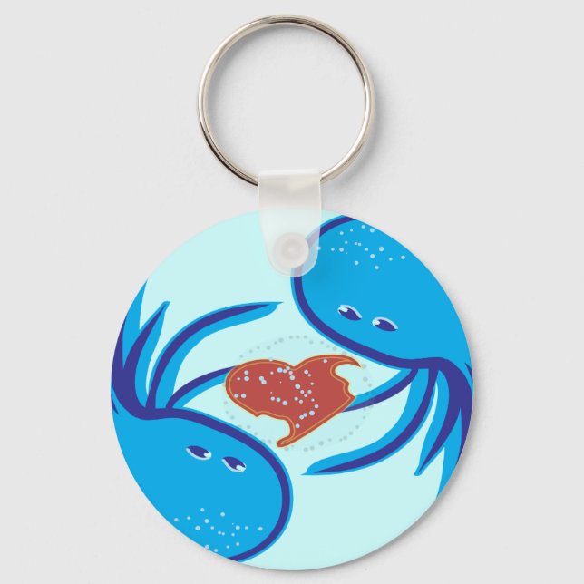 jellyfish love bubble share keychain (Front)