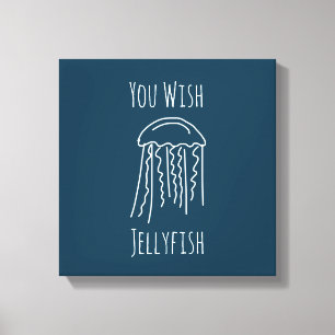 Jellyfish marine life aquatic modern canvas print