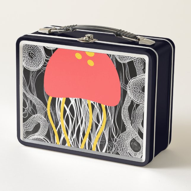 Jellyfish Metal Lunch Box (Front)