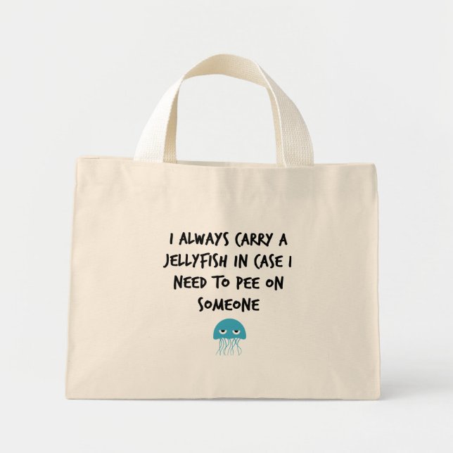 Jellyfish Mini Tote Bag (Front)