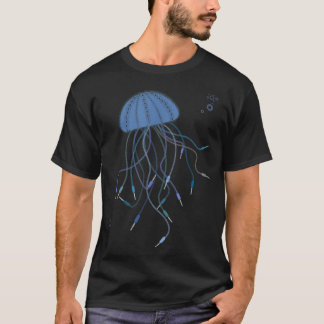 Jellyfish Modular Synthesizer Audio Cables T-Shirt
