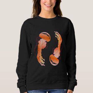 Jellyfish Nettle Medusus Tentacles Jellyfish Sweatshirt