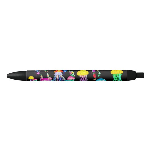 Jellyfish of Lights  Black Ink Pen (Front)