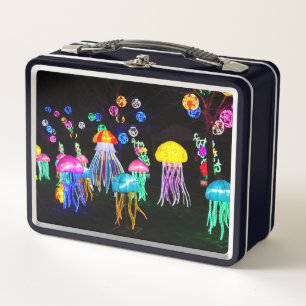Jellyfish of Lights Metal Lunch Box
