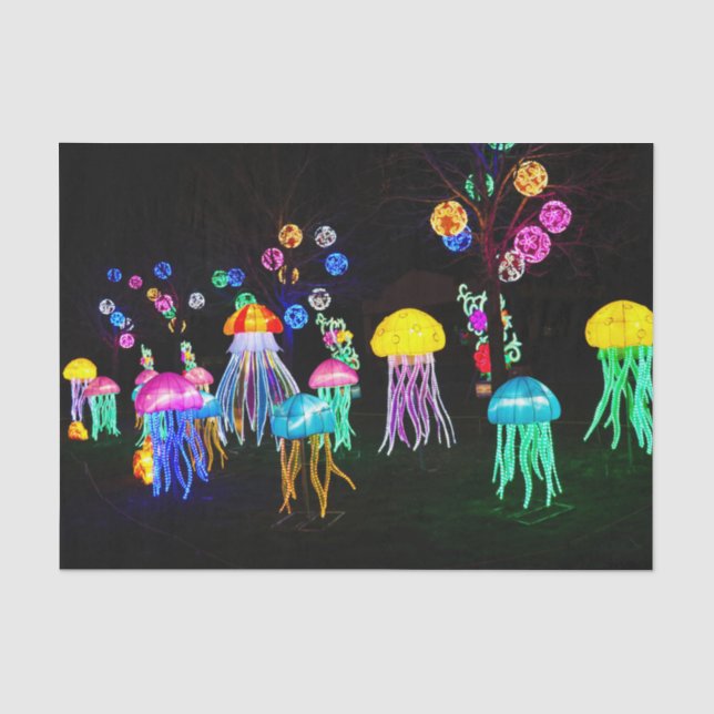 Jellyfish of Lights  Tissue Paper (Front)