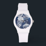 Jellyfish on Navy Background Watch<br><div class="desc">Jellyfish on Navy Background Artist: Grace Popp</div>