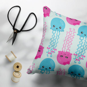 Jellyfish Pattern, Cute Jellyfish, Sea Animals Pillowcase