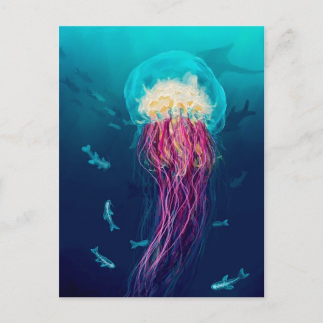Jellyfish Postcard (Front)