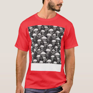 Jellyfish Seamless Pattern Jelly Fish Aquatic Mari T-Shirt