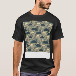 Jellyfish Seamless Pattern Jelly Fish Aquatic Mari T-Shirt
