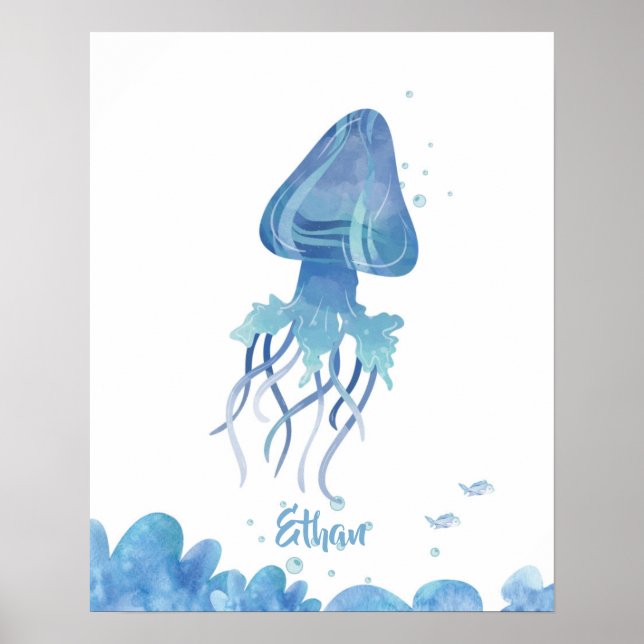 Jellyfish Serenity Customisable Poster (Front)