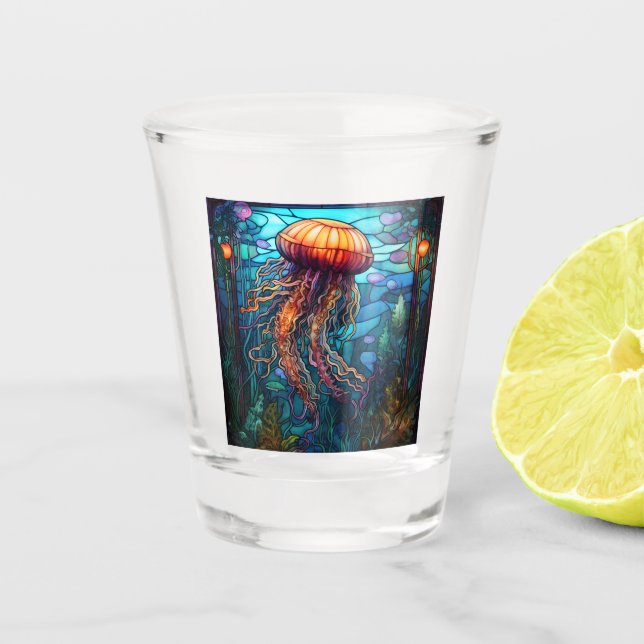 Jellyfish Shot Glass (Front)