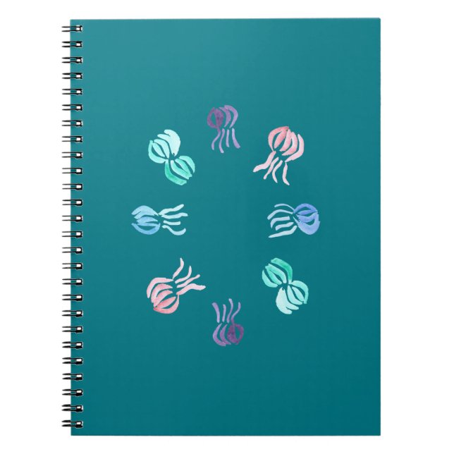 Jellyfish Spiral Notebook (Front)