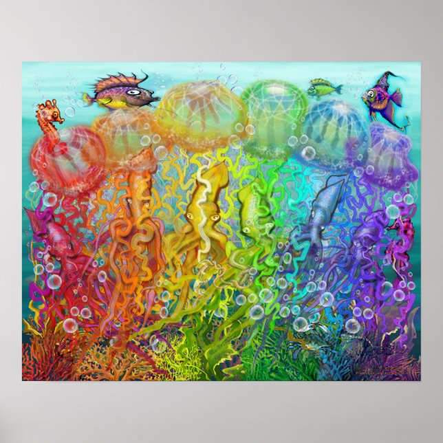 Jellyfish Squid Poster (Front)