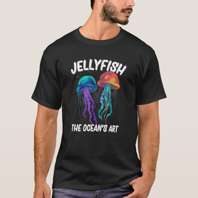Jellyfish The Ocean's Art_3 T-Shirt (Front)