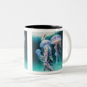 Jellyfish Two-Tone Mug, 11 oz  Coffee Mug