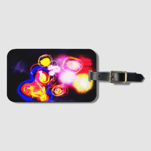 Jellyfish wave fun luggage tag