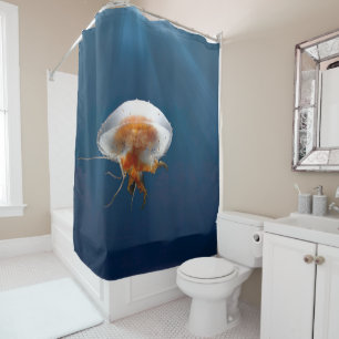 Jellyfish with Tentacles Animal Underwater Sea Shower Curtain