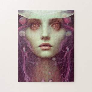 Jellyfish Woman Fantasy Jigsaw Puzzle