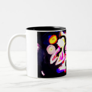 Jellyfishes blue Two-Tone coffee mug