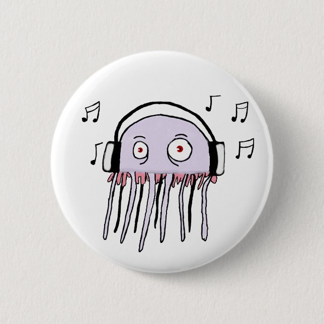 Jellyrocker 6 Cm Round Badge (Front)