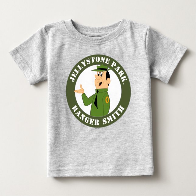 Jellystone's Ranger Smith Portrait Baby T-Shirt (Front)