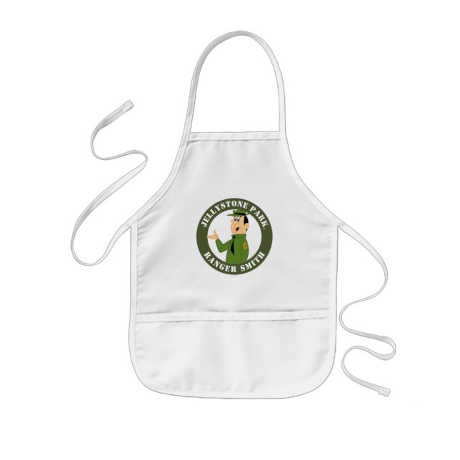 Jellystone's Ranger Smith Portrait Kids Apron (Front)