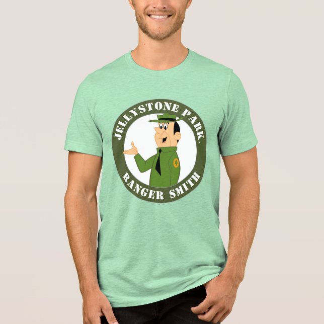 Jellystone's Ranger Smith Portrait Tri-Blend Shirt (Front)