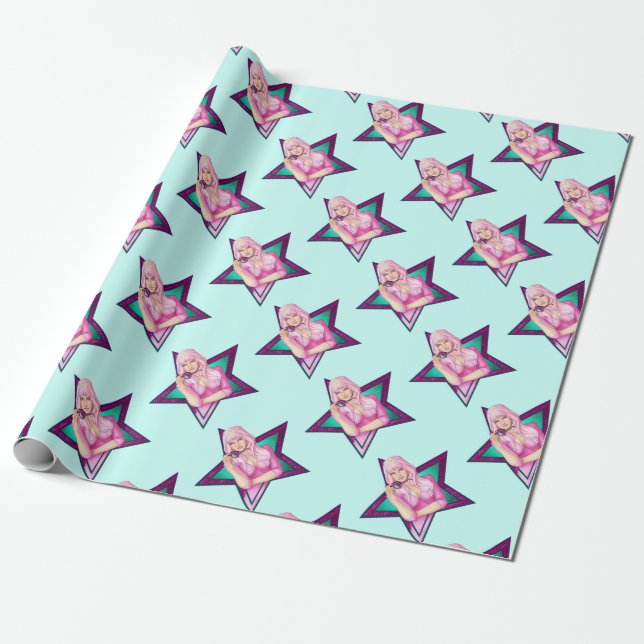 Jem - Truly Outrageous Wrapping Paper (Unrolled)
