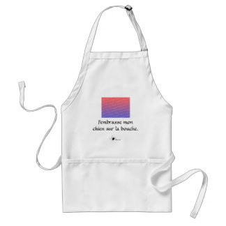 J'embrasse mon chien sur la bouche Photo Apron