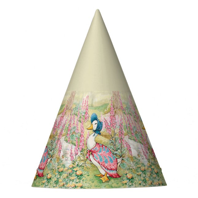 Jemima Puddle Duck by the Lake  Party Hat (Front)