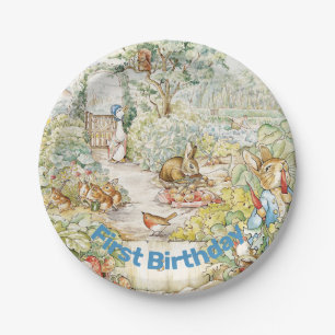 Jemima Puddle Duck First birthday Paper Plate