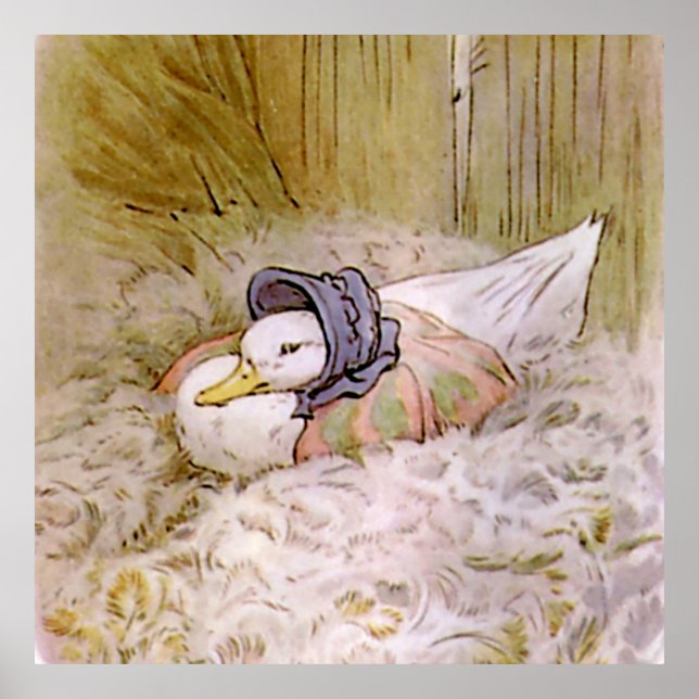 Jemima Puddle-Duck Hatching Her Eggs by Beatrix Po Poster (Front)