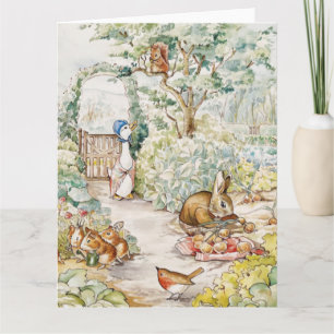 Jemima Puddle Duck in Mr Mc Gregor's Garden Card