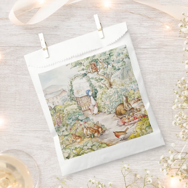 Jemima Puddle Duck in Mr Mc Gregor's Garden Favour Bag (Clipped)