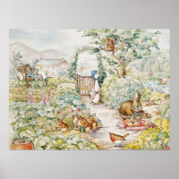 Jemima Puddle Duck in Mr Mc Gregor's Garden