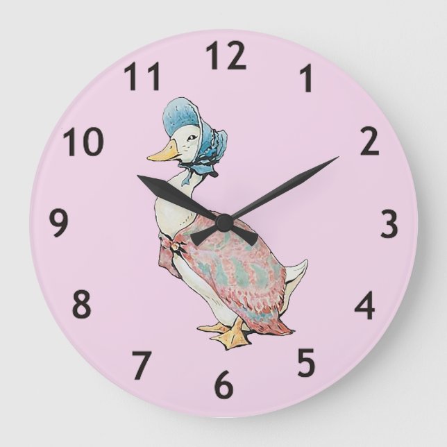 Jemima Puddle Duck     Large Clock (Front)