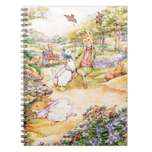 Jemima Puddle Duck taking a walk with Mr. Fox Notebook