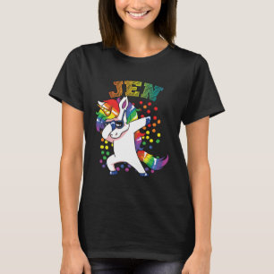 Jen Dabbing Unicorn T-Shirt