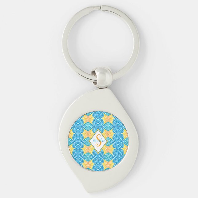 Jen Mosaic Business Keychain (Front)